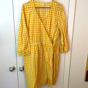 Gingham Wrap Dress